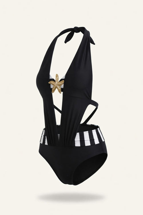 Structured One-Piece Swimsuit — side view