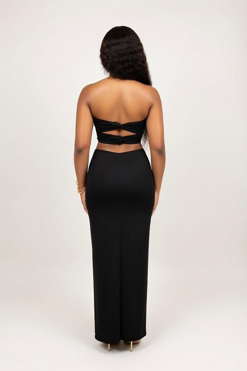 Off-Shoulder Cut-Out Co-Ord Set — back view