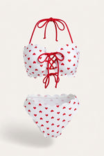 Printed Bikini Set — White