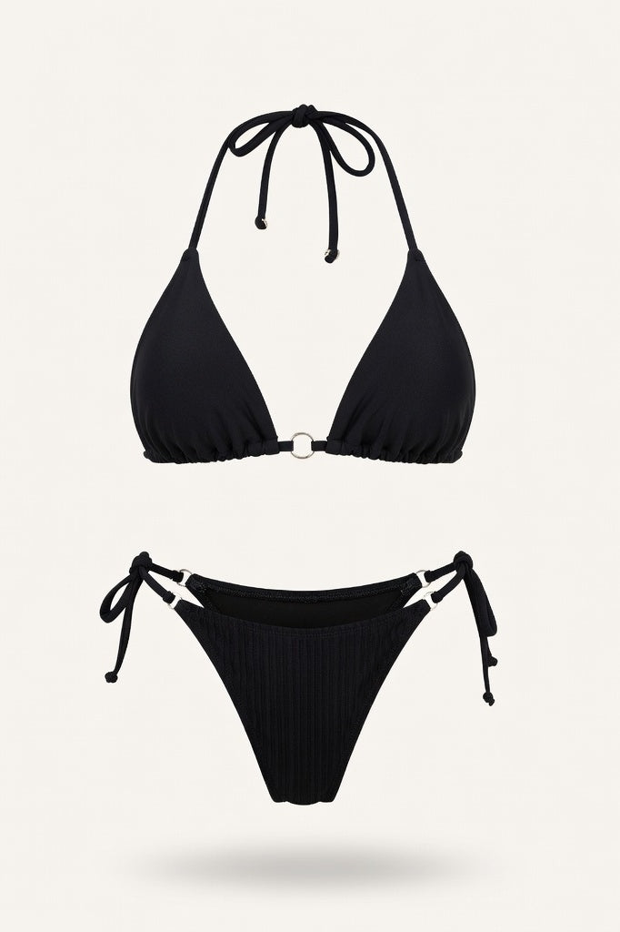 Triangle Bikini Set — Black