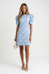 Daisy Embossed Fishtail Dress