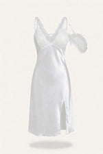 Lace Slip Nightgown — front view