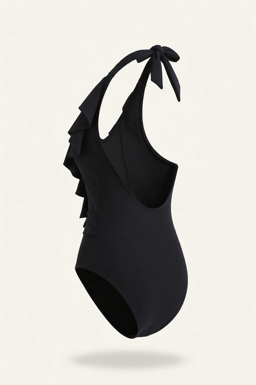 Ribbed One-Piece Swimsuit — side view