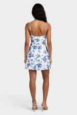 Floral Halter Dress — back view
