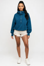 Zip-Up Hooded Sweatshirt — front view