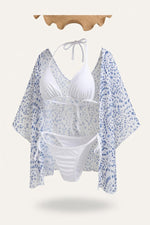 Dot Print Wrap Beach Dress — side view