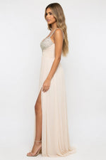 Sequin Halter Dress — side view