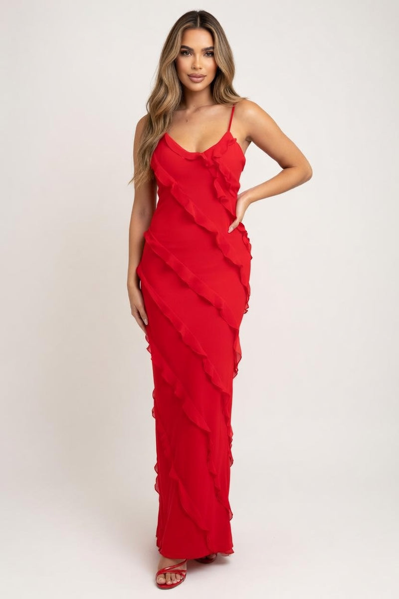 Halter Backless Dress — front view