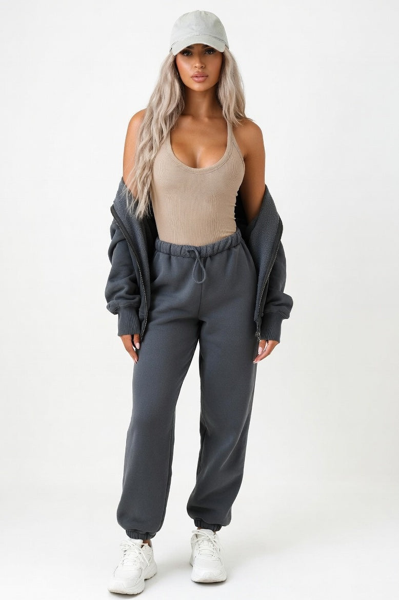 Ribbed Knit Vest — Apricot