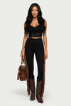 Tassel Flared Trousers