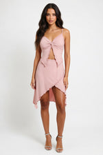 Bow Tie Halter Top — front view