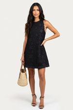 Oversized Vest Dress — Black