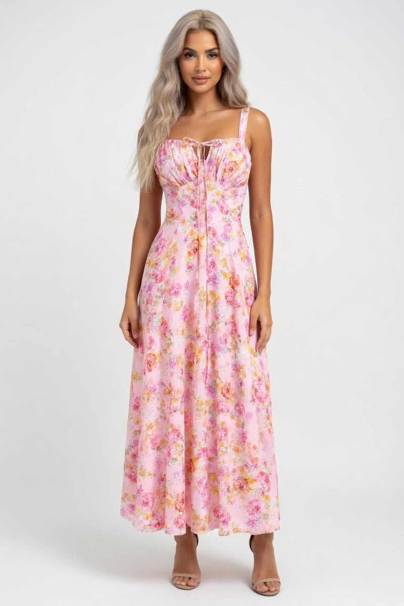 Strappy Back Maxi Dress — front view