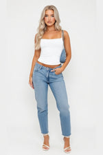 Lace Halter Top — White