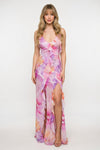 Halter Print Dress