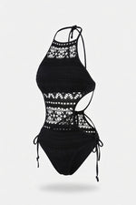 Lace Cut-Out Swimsuit — front view