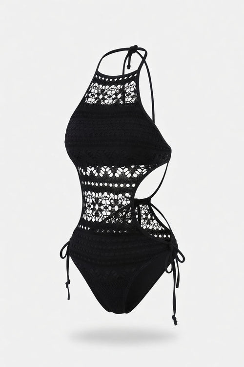 Lace Cut-Out Swimsuit — front view