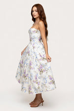 Printed Halter Dress — side view