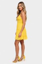 Lace Splice Suspender Dress — side view