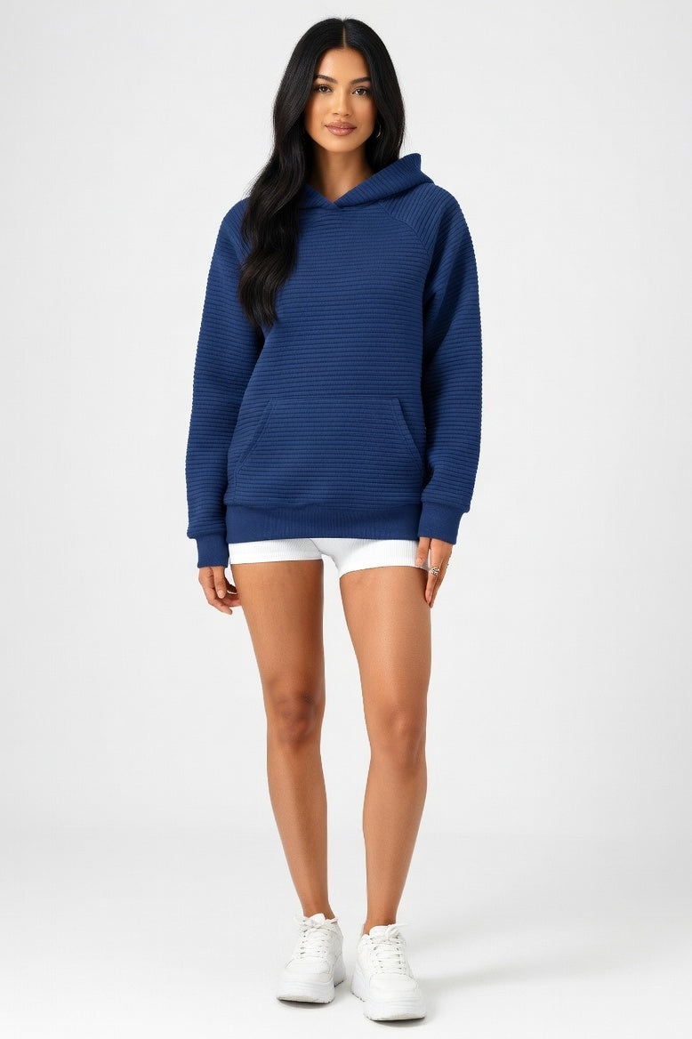 Hooded Sweatshirt — Dark Blue