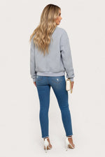 Plaid Zipper Jacket — back view