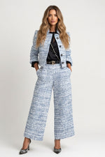 Tailored Blazer Wide Leg Co-ord — Light Blue