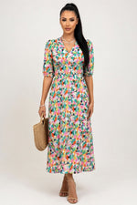 Printed Midi Dress — Colour 1