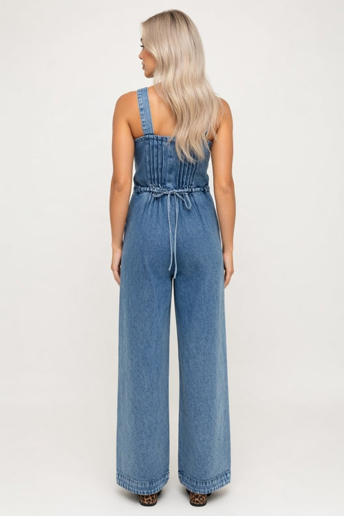 Sleeveless Jumpsuit — back view