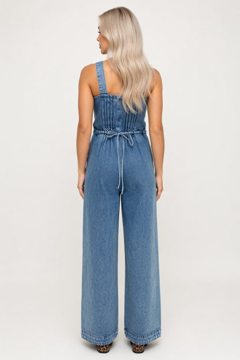 Sleeveless Jumpsuit — back view