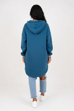 Hooded Cardigan Sweatshirt — back view