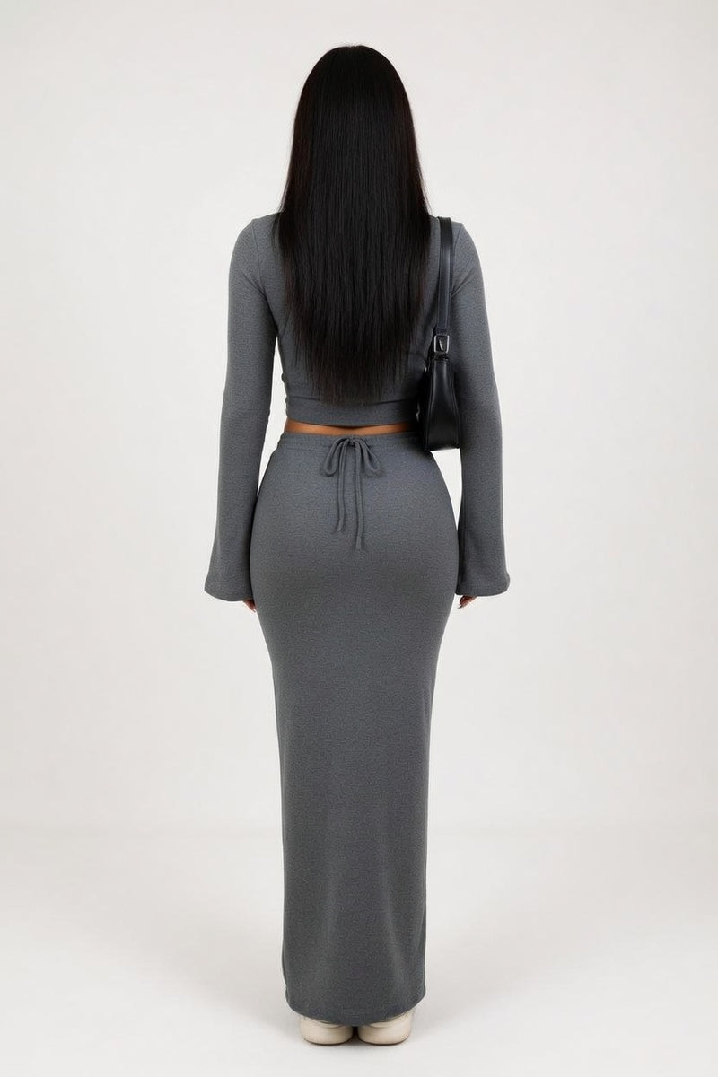 Lace-Up Co-Ord Set — back view