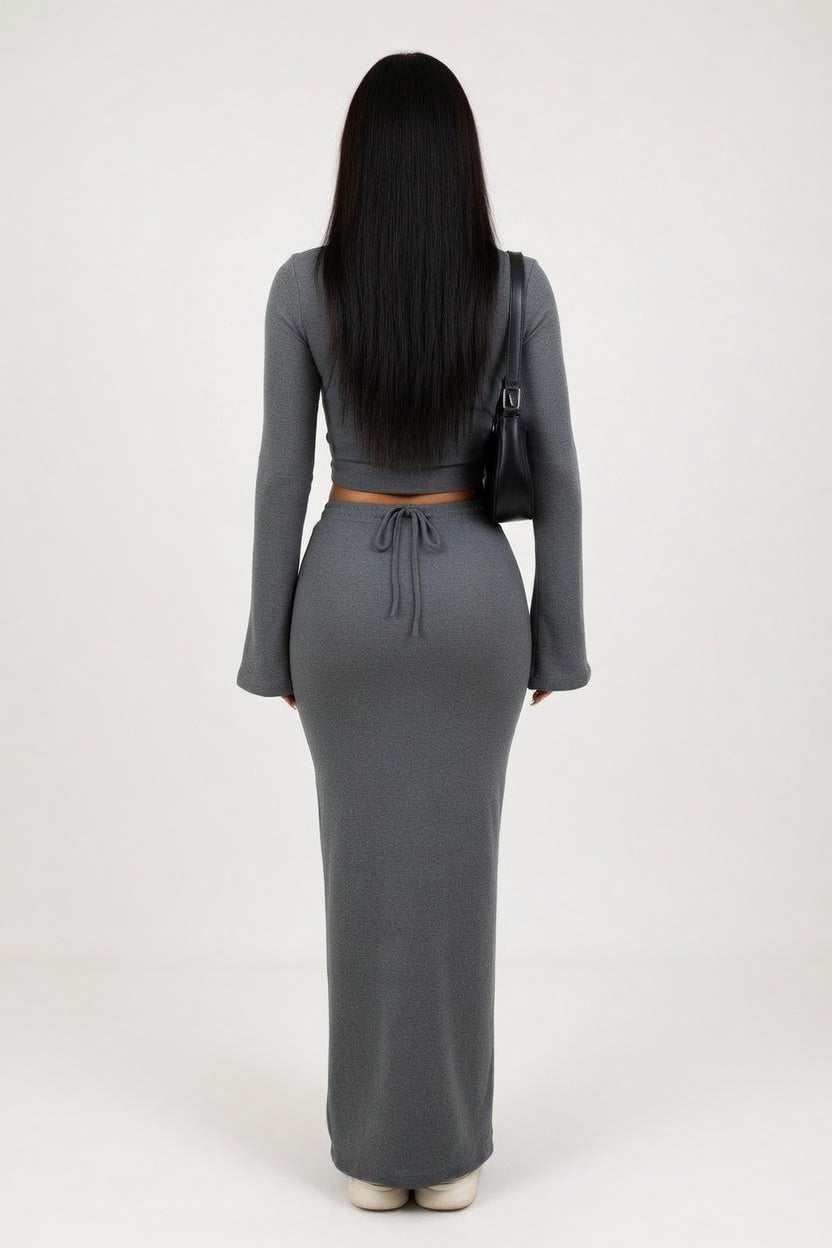 Lace-Up Co-Ord Set — back view