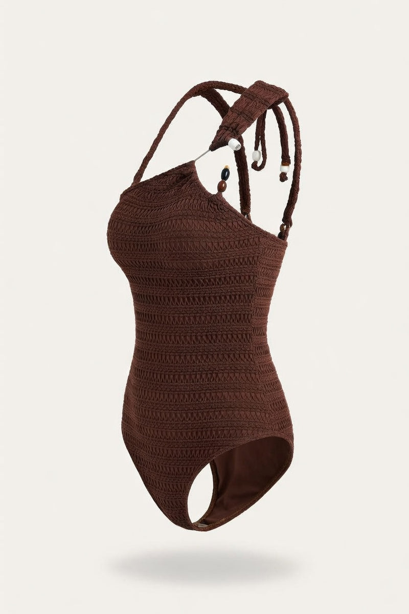 Conservative One-Piece Swimsuit — side view