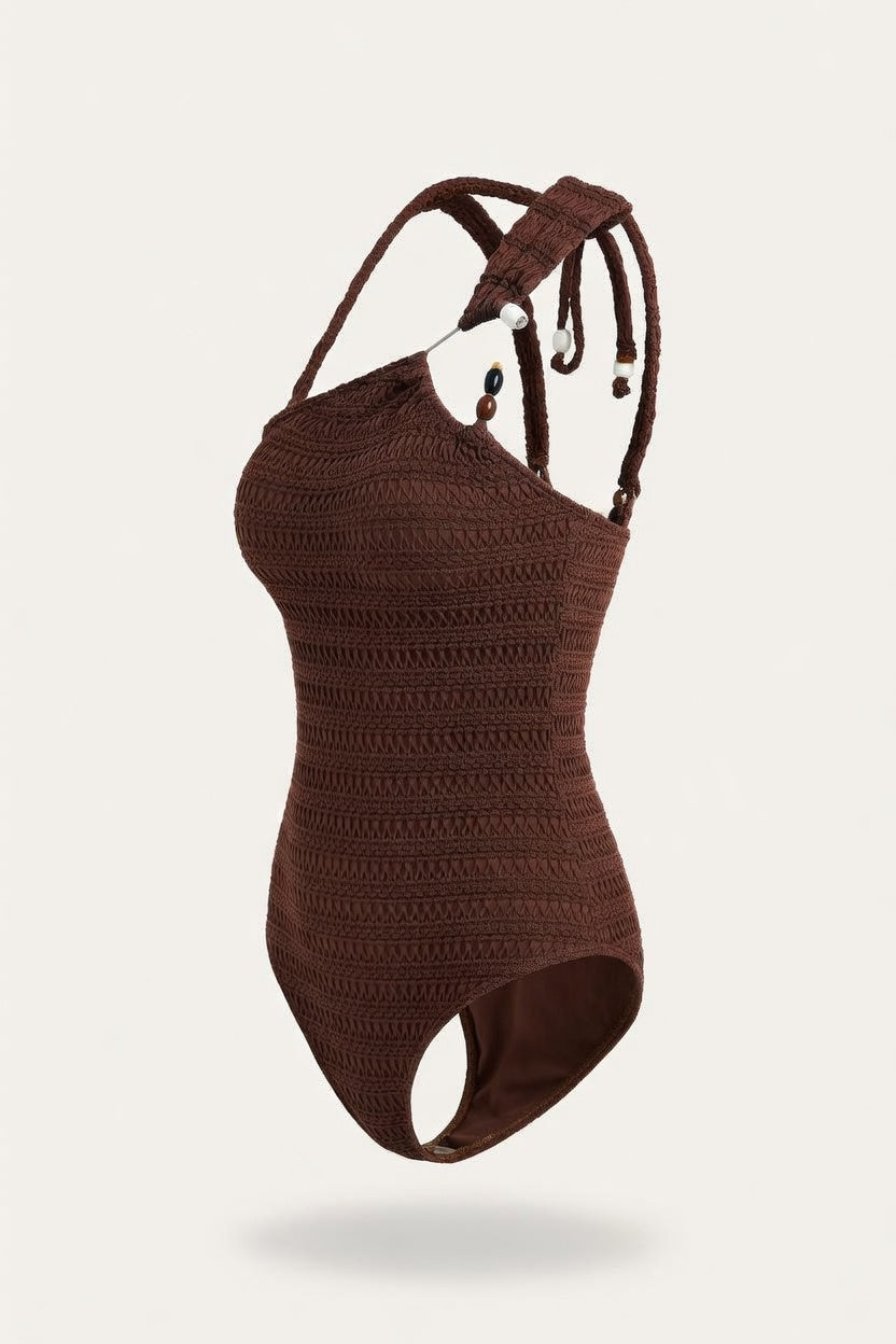 Conservative One-Piece Swimsuit — side view