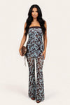 Printed Tube Top & Trouser Co-ord