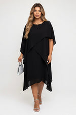 Mesh Panel Cut-Out Dress — front view