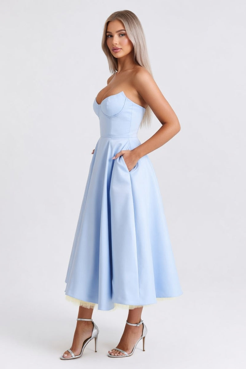 Double Layer Mesh Dress — side view