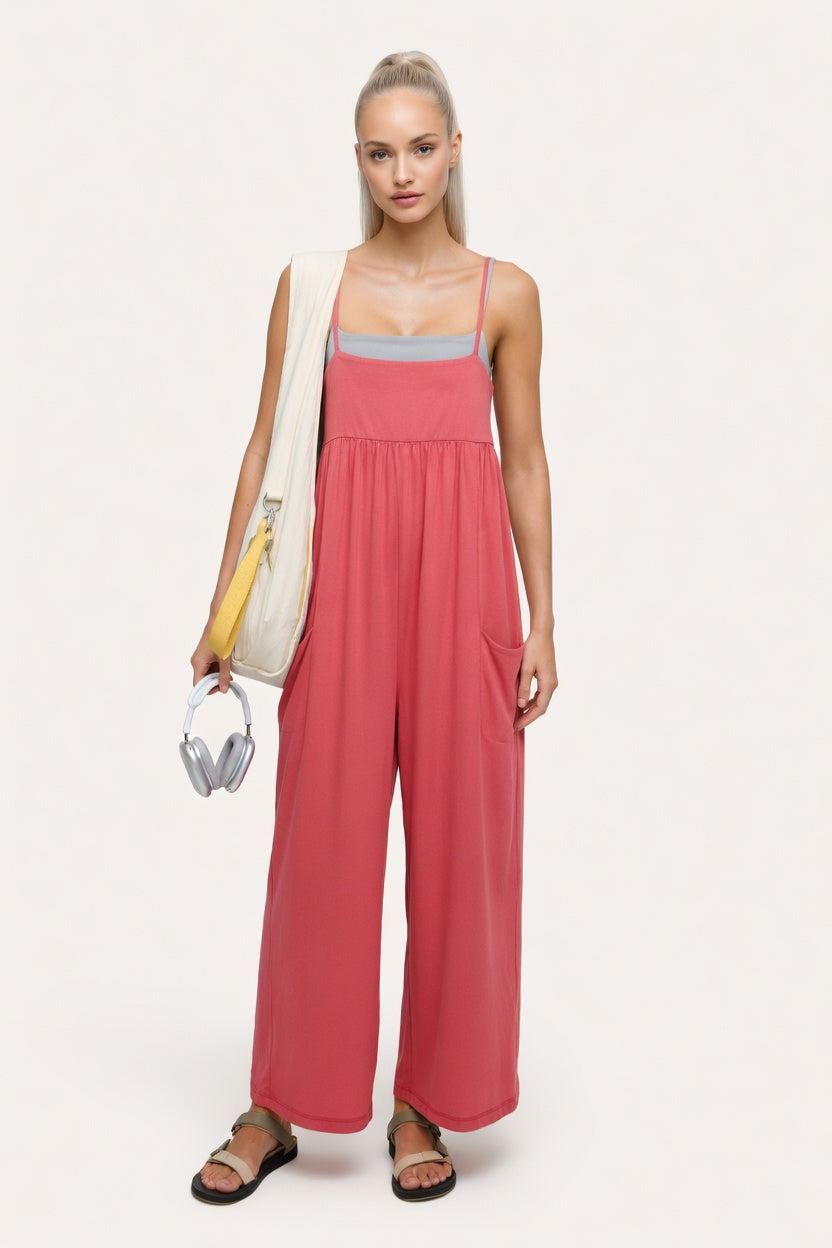 Off-Shoulder Column Dress — Red