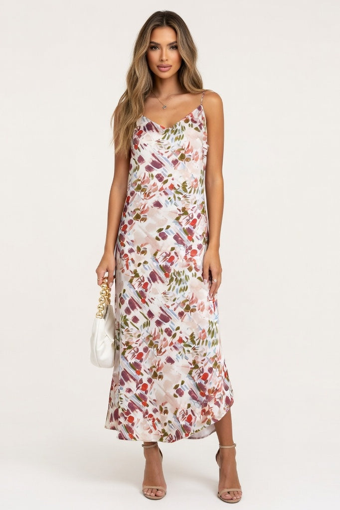Satin Slip Dress — Ink Pink