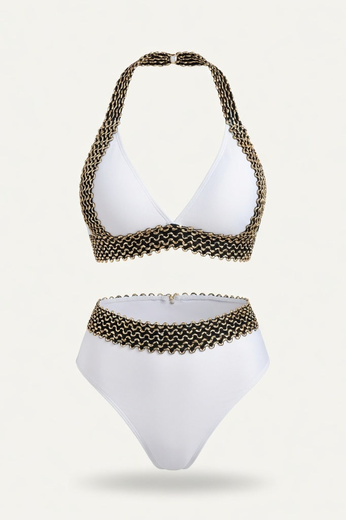 High Waist Bikini Set — White