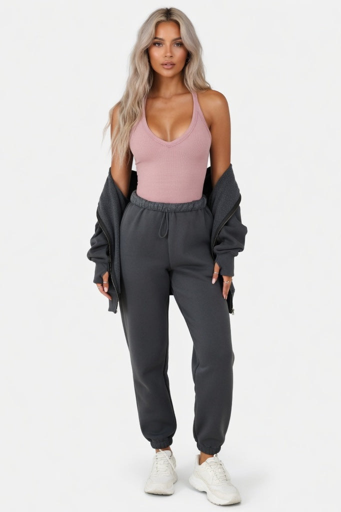 Ribbed Knit Vest — Pink