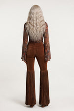 Suede Tassel Trousers — back view