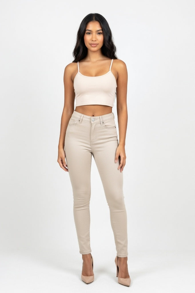 Modal Halter Vest — Nude