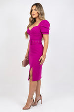 Square Neck Bodycon Dress — side view