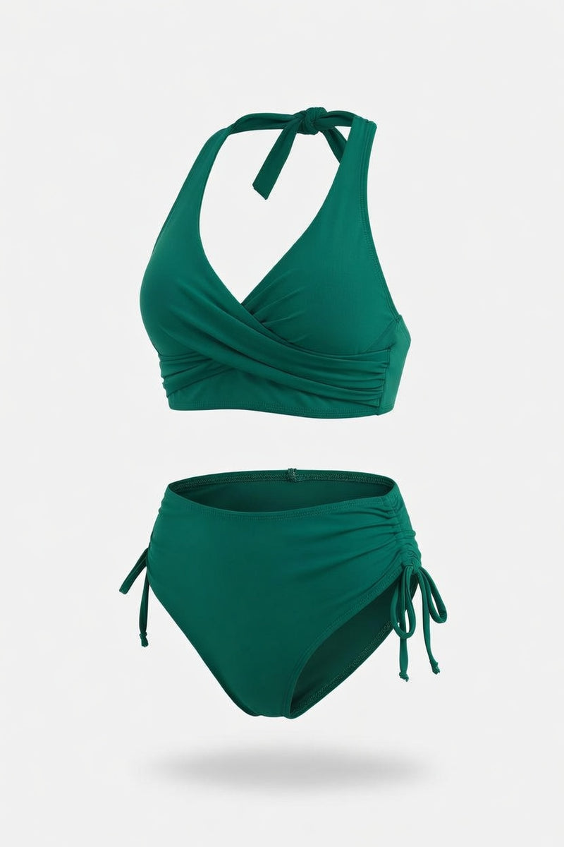 Multi-Color Twist Bikini Set — front view