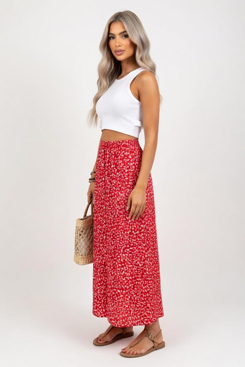 Button Detail Mini Skirt — side view