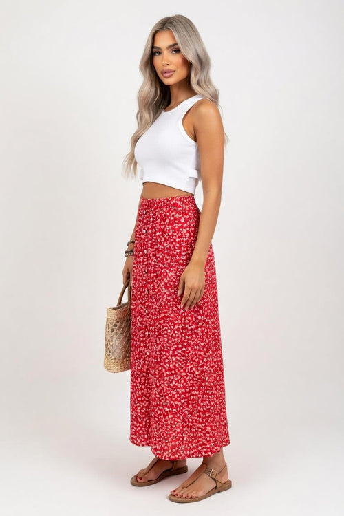 Button Detail Mini Skirt — side view