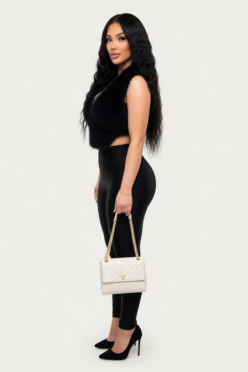 Halterneck Backless Co-ord Set — side view