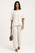 Relaxed Two-Piece Set — White
