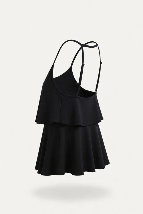High-Waisted Ruffle Bikini — side view